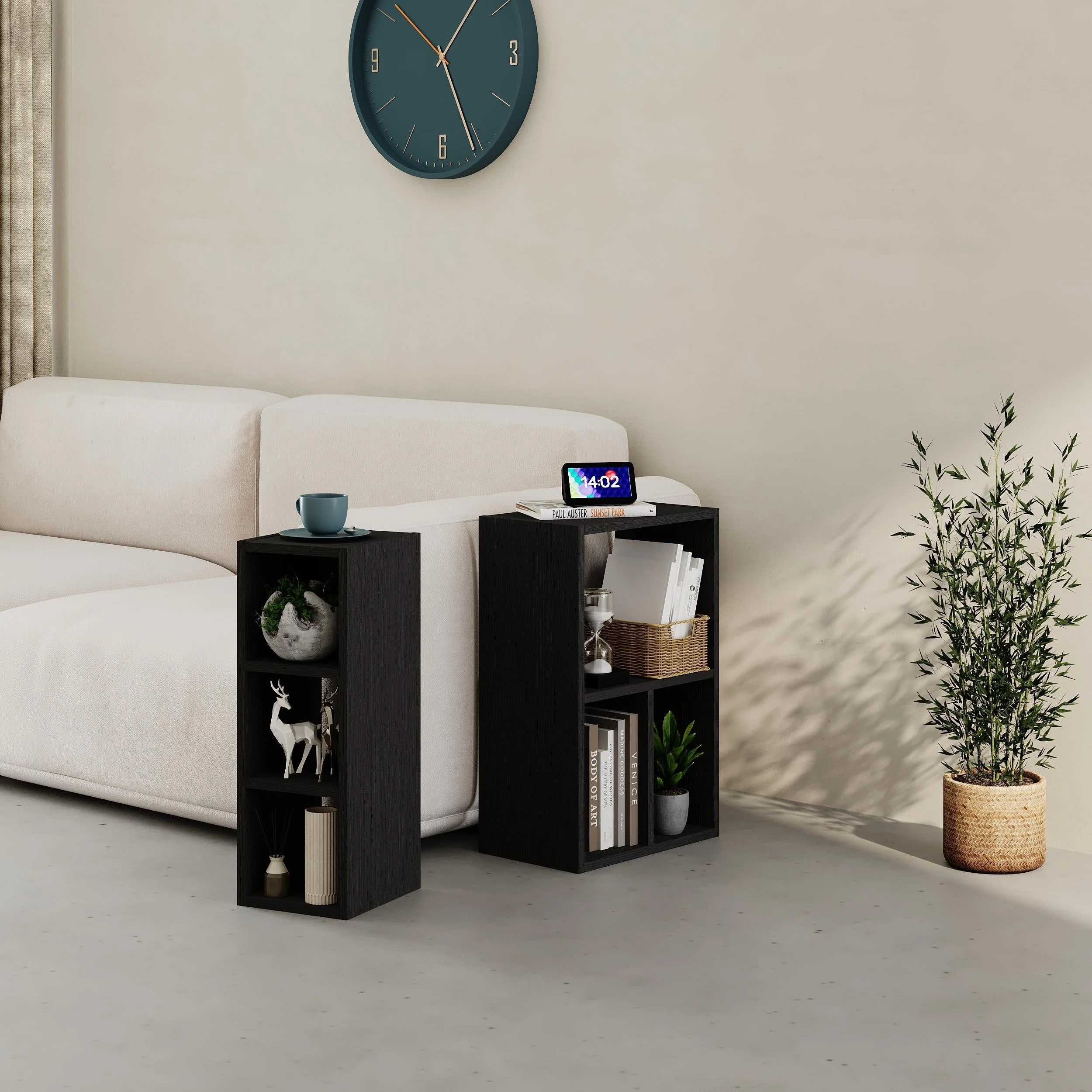 Big Low Standing Bookcase – Modular Storage Unit