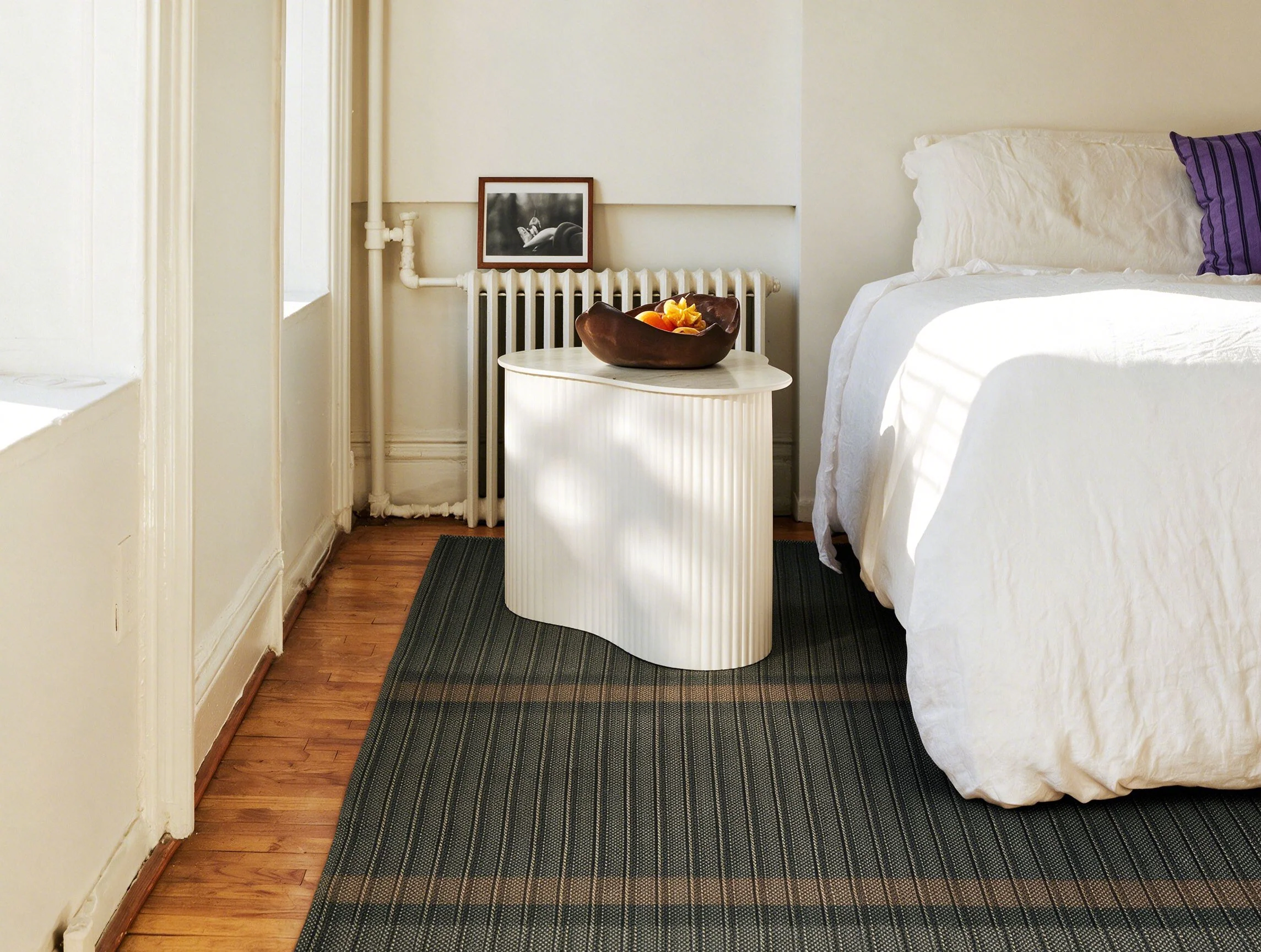 Medium Ceramic Side Table - Beige