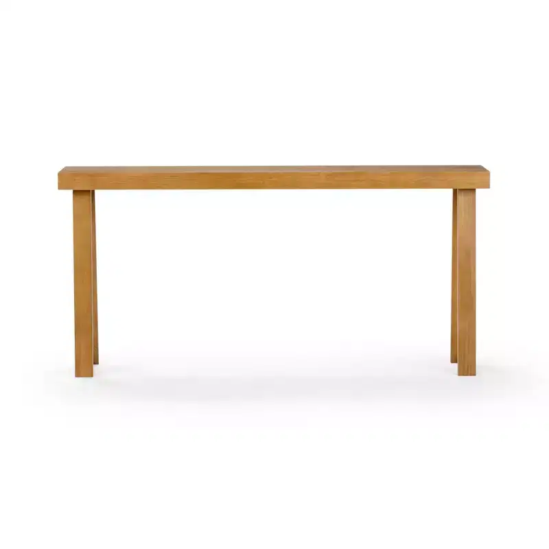 Plank+Beam Solid Wood 66 Console Table, Classic Entryway Table, Narrow Foyer Table