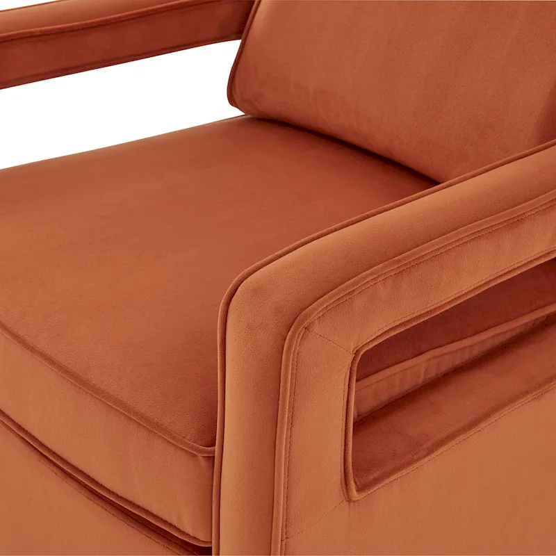 Quinn Velvet Accent Arm Chair by Greyson Living