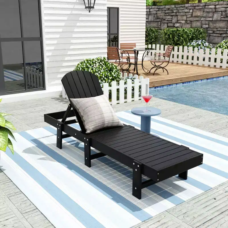 WestinTrends Dylan Adirondack Poly Reclining Chaise Lounge