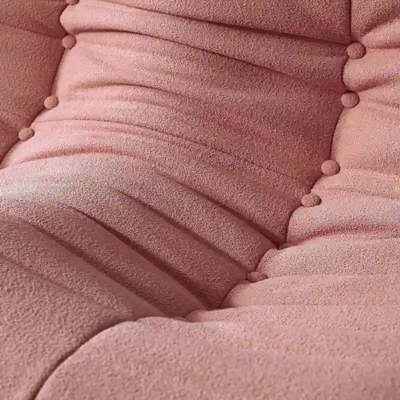 Feature Lazy Sofa Teddy Fabric Couch Living Room Sofa Bean Bag Chair