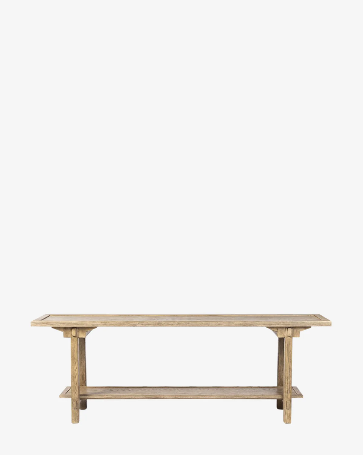 Modern Wood Console Table with Airy Silhouette for Living Room
