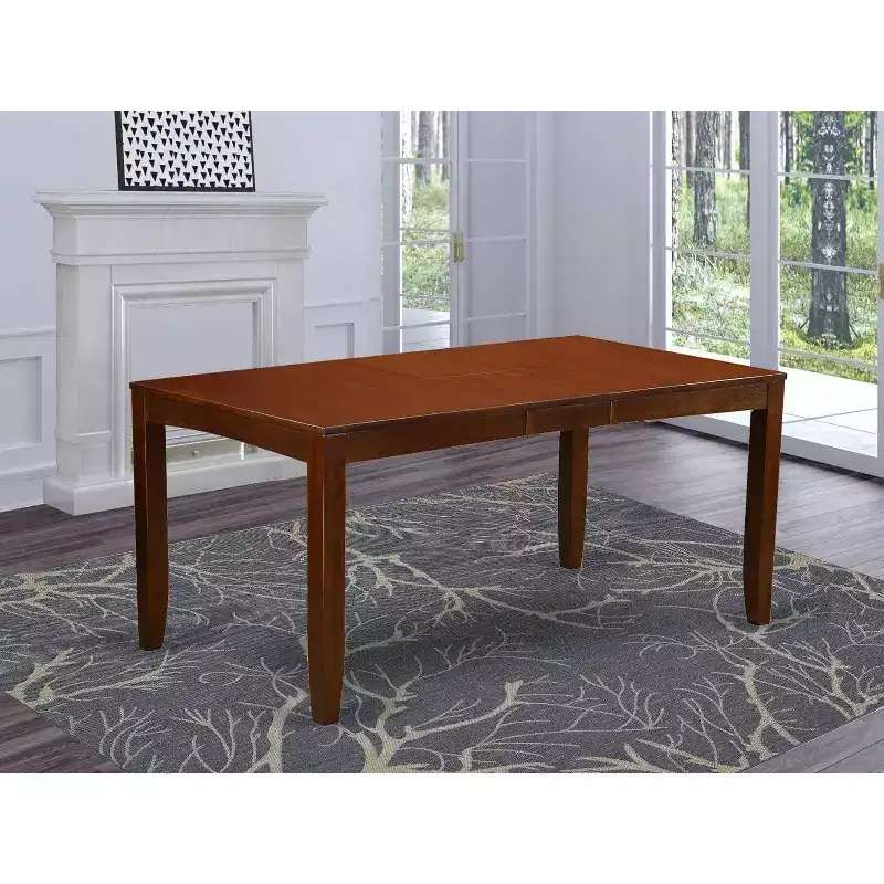 Rectangular Extension Dining Table, Cappuccino / Espresso, Seats 4