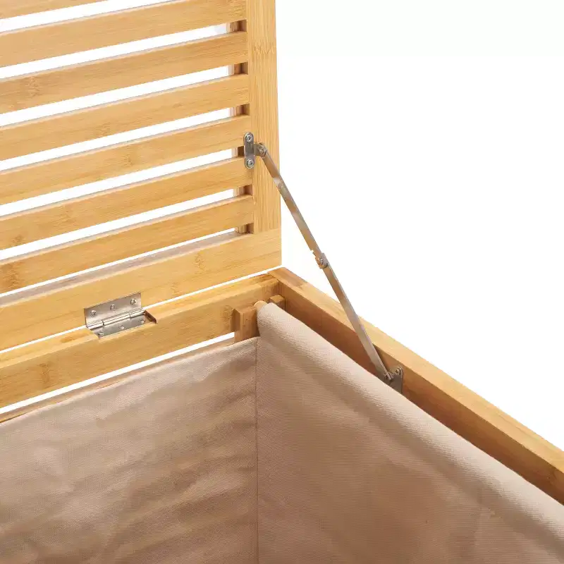 Lahiri 2 Compartment Laundry Basket with Liner - STG1904 - Natural/Beige - Safavieh