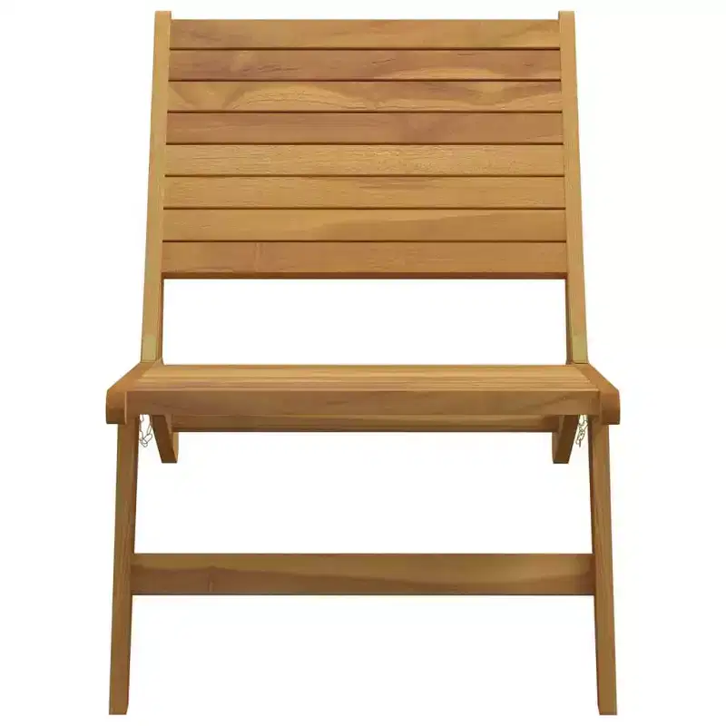 vidaXL Garden Chair Teak Solid teak wood Standard Foldable