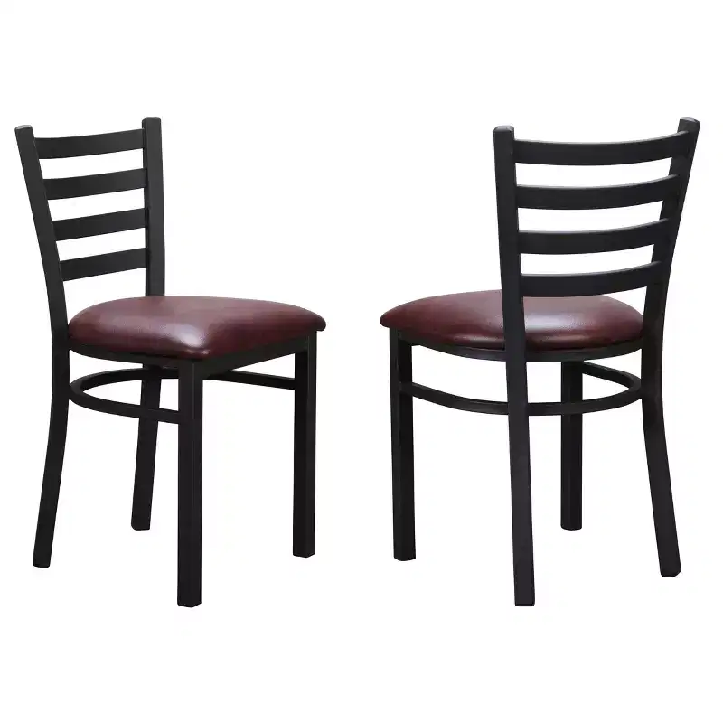 Set of 2 Baxter Metal Side Chairs - Linon