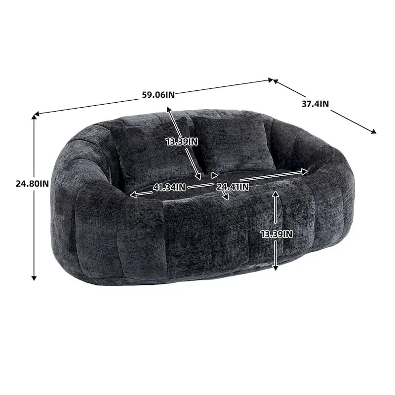 Bean Bag Chair with Foam Filling