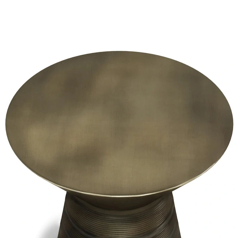 WYNDENHALL Bernhardt Industrial 18 inch Wide Metal Accent Side Table, Fully Assembled