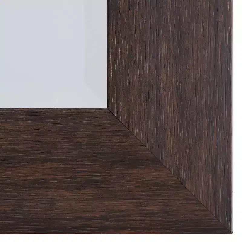 Decorative Wall Mirror with Beveled Edge Dark Brown - Yosemite Home Decor