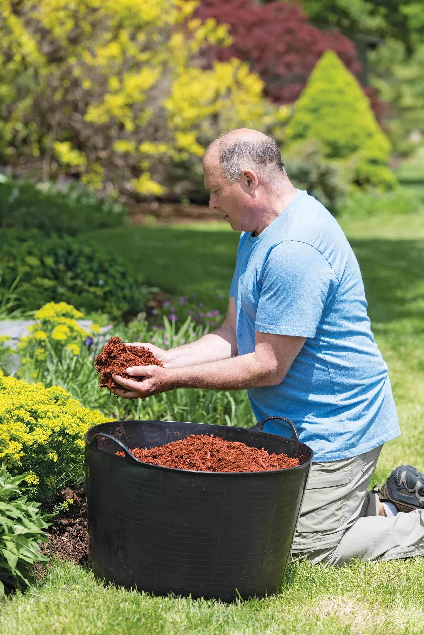 Recycled Polyethylene 20 Gallon Flexible Lightweight Garden Utility Tub