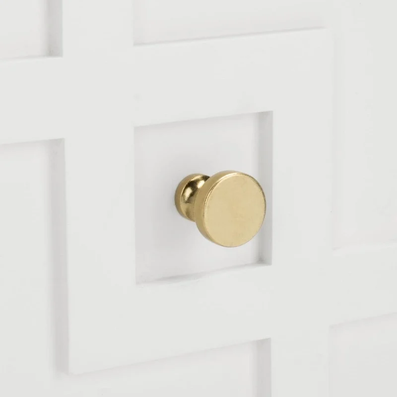 SAFAVIEH Zoey White/Gold 2-Drawer Nightstand