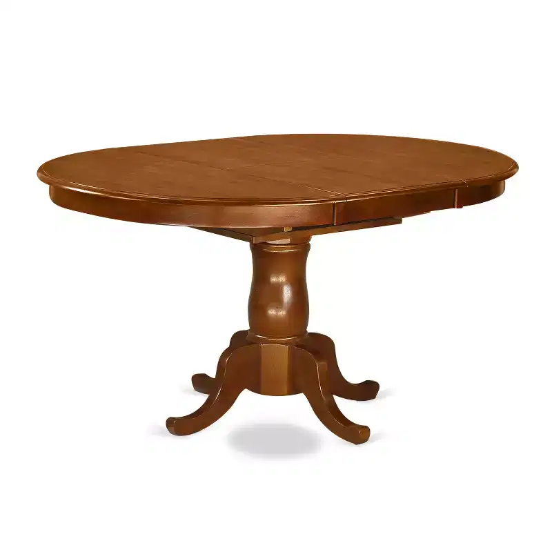 HomeStock Belmont 5-Piece Dining Table Set, Saddle Brown
