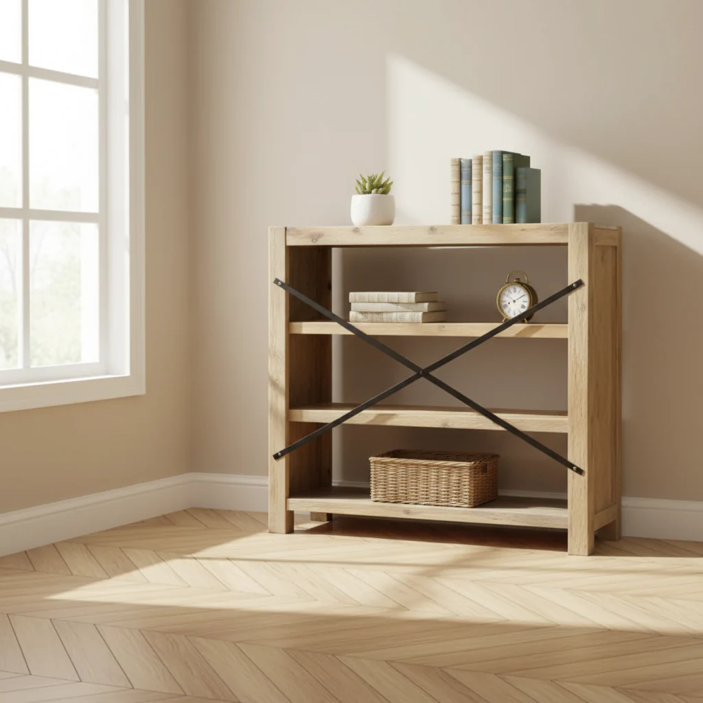 Bookshelf Display Shelf Rack for Living Room – 78.7