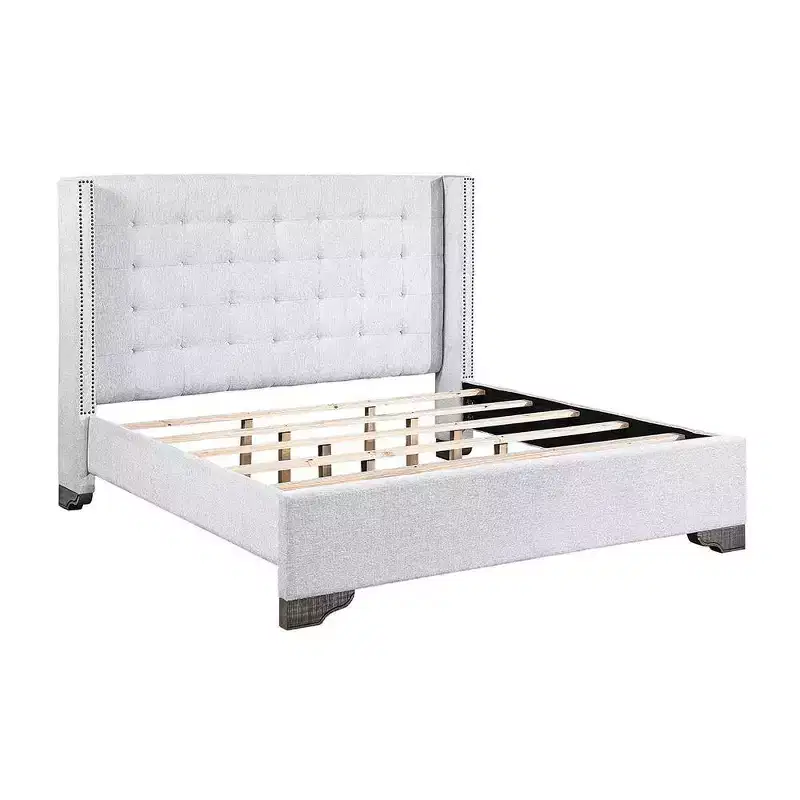 90-Inch Eastern King Platform Bed - Buttonless Tufted