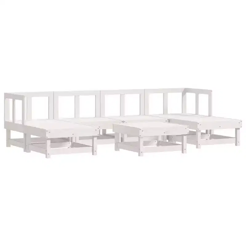 vidaXL Garden Lounge Set Natural Pine Solid Pine Wood