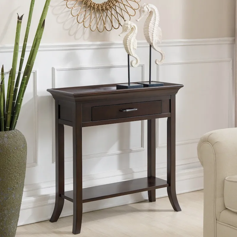 Traditional tray-side entryway cabinet