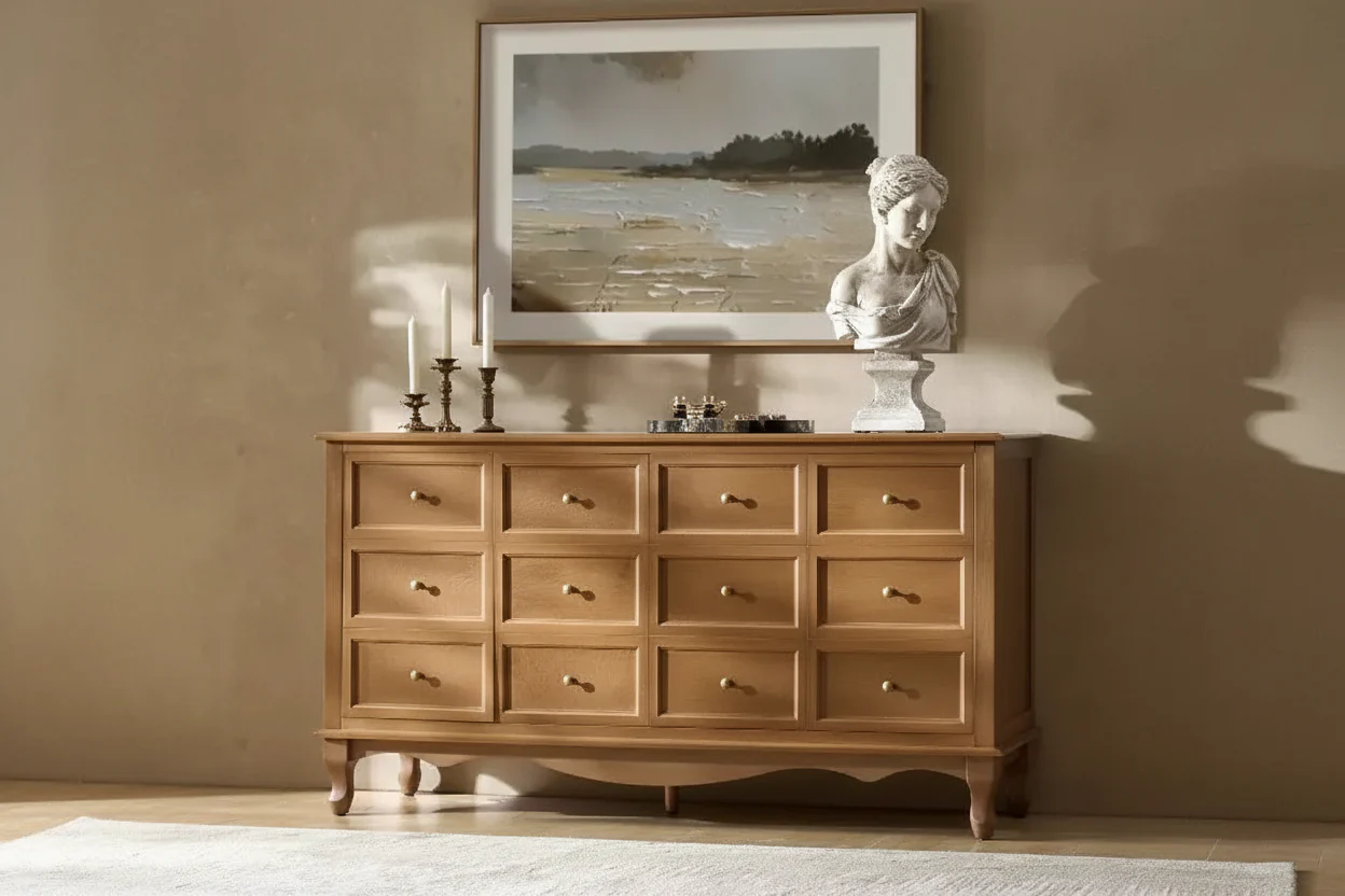 58 Wide 4-Door Sideboard - Acorn