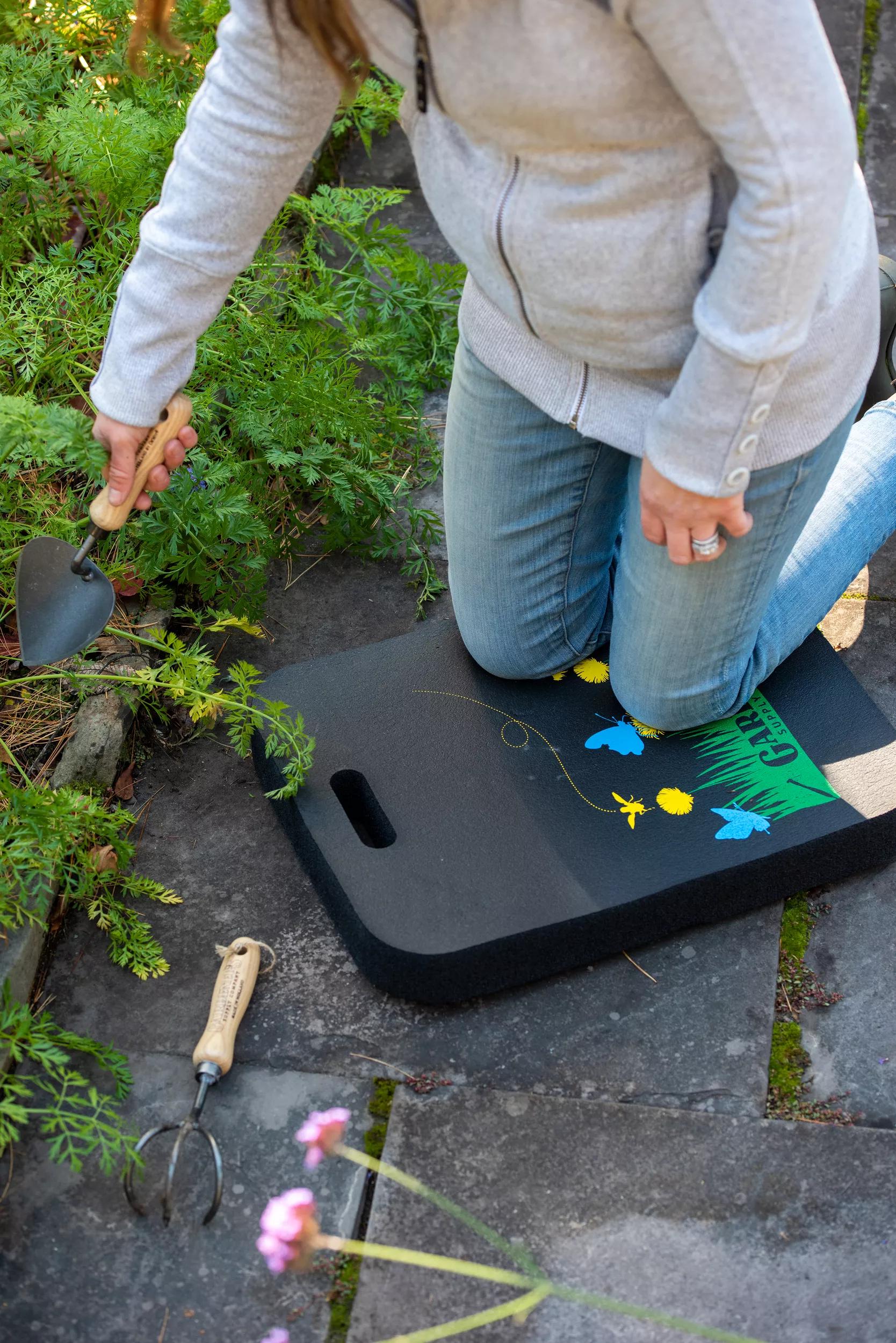 Extra Wide Thick Kneeling Pad Comfort Kneeler Reclaimed Rubber Garden Home