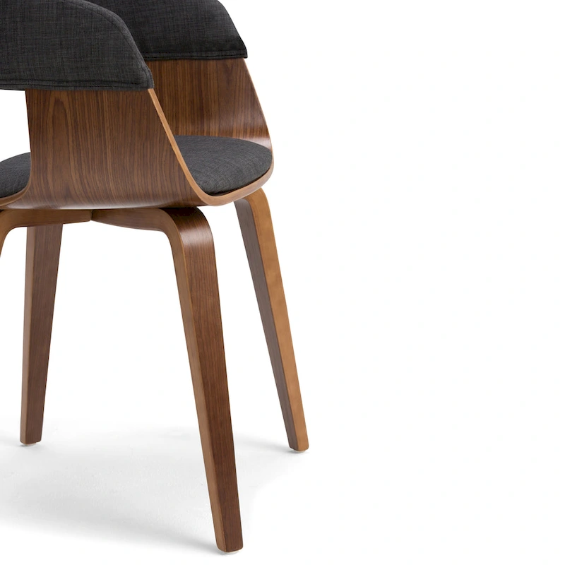 WYNDENHALL Calinda Mid Century Modern Bentwood Single Dining Chair - 20.5w x 21.7d x 30.9h
