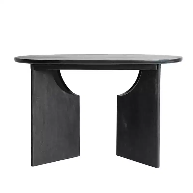 Storied Home Oval Dining Table Black