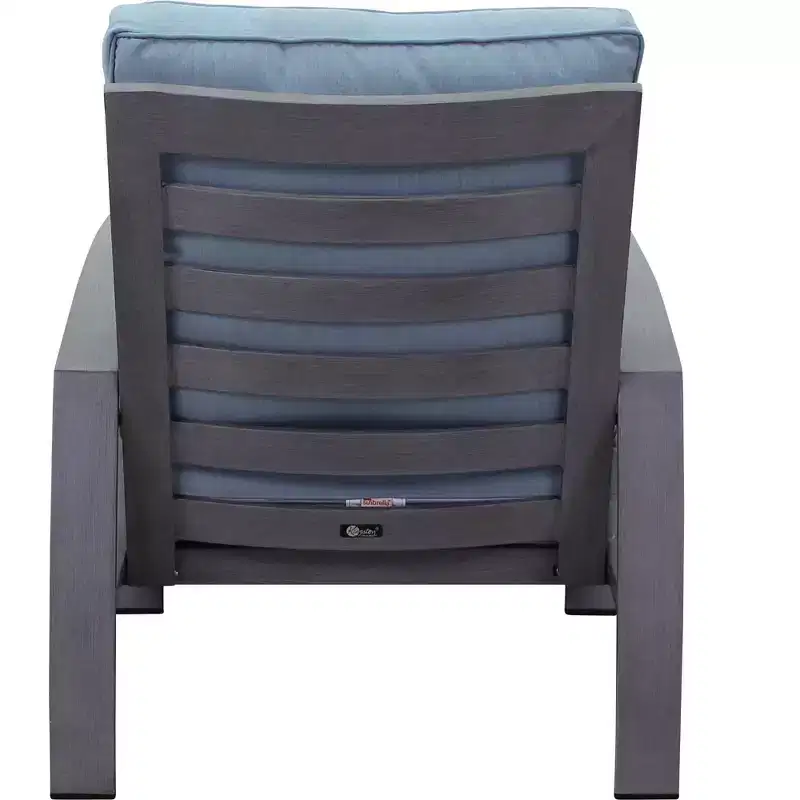 Courtyard Casual Cabo Alum Lounge Chair Aluminum Frame with Sunbrella Cushions
