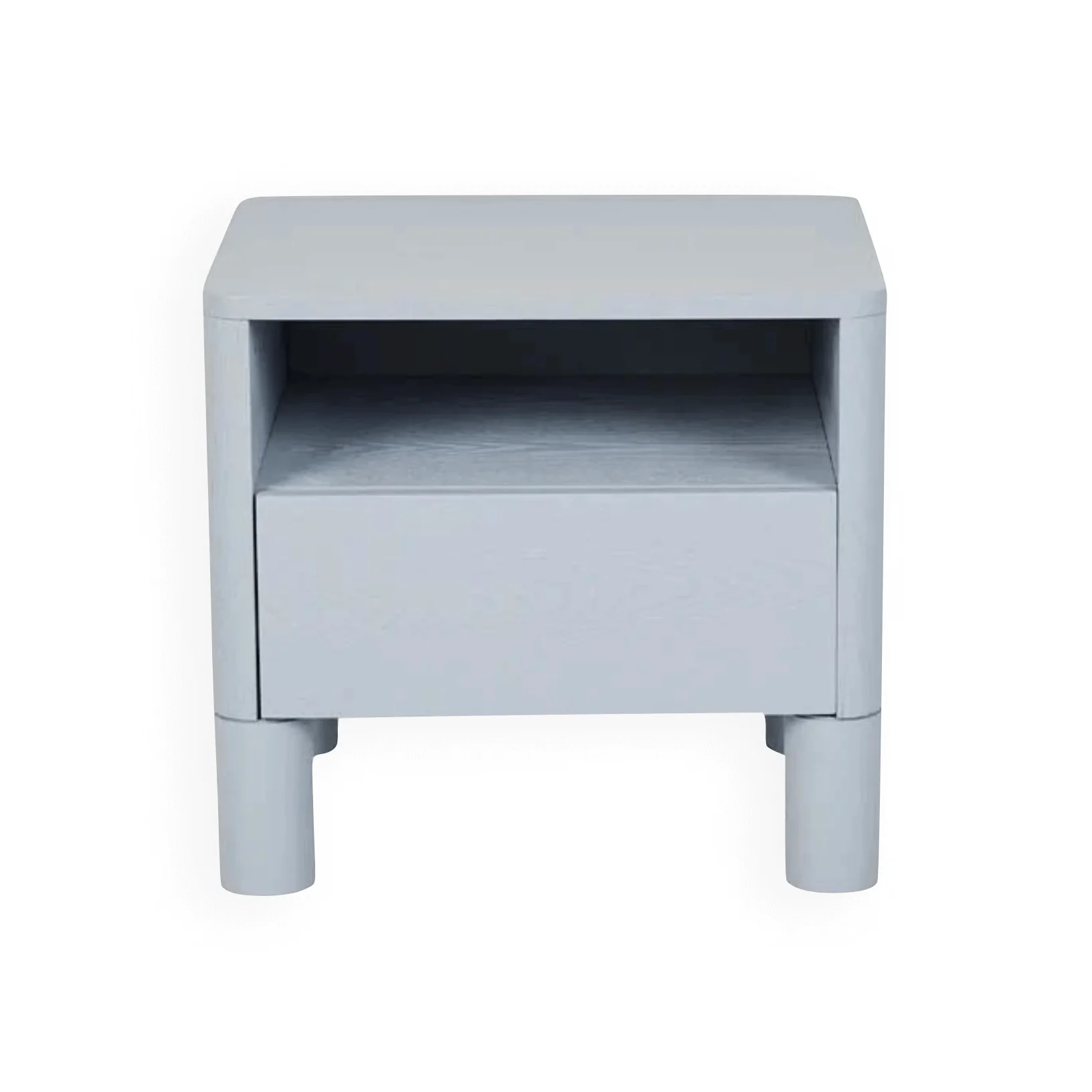 Modern Blue Ash Bedside Table for Bedroom