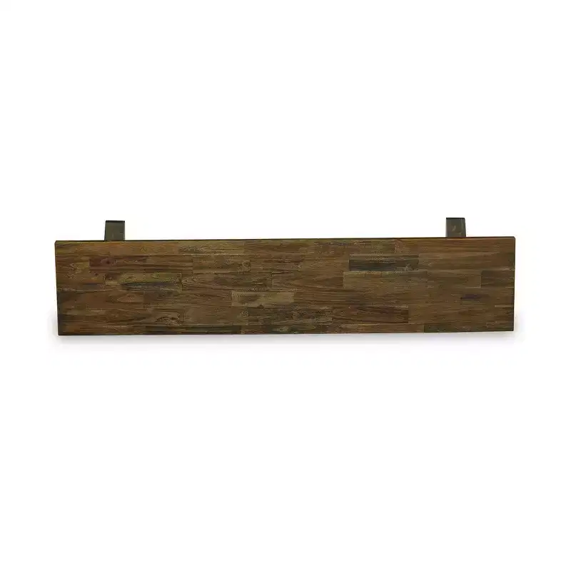 Modern Dining Table Bench with Wood Seat, 72x15x18 Inch, Espresso Finish