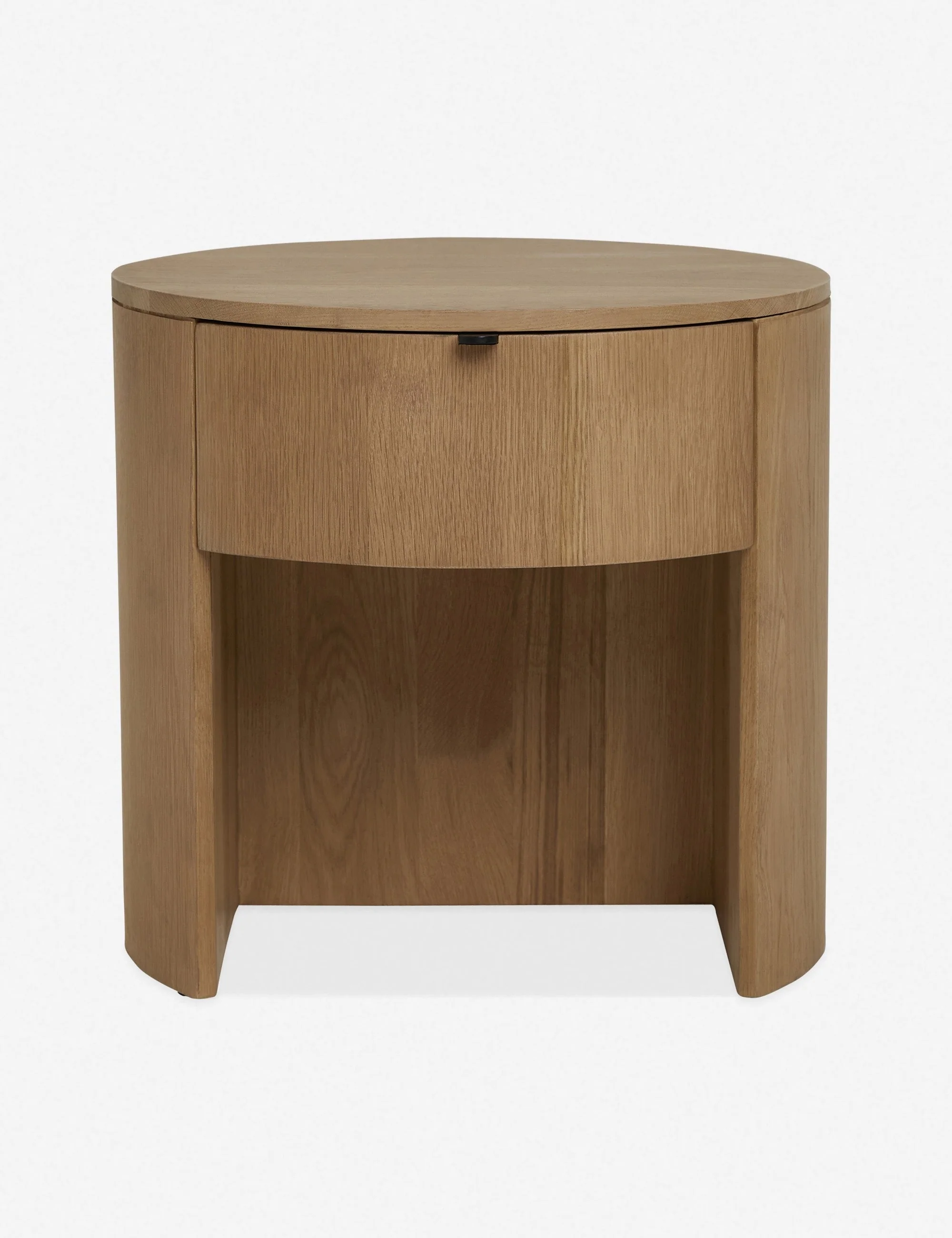 Nightstand Crafted from solid oak, the Nightstand is a beautifully versatile piece for your bedroom. Its curved silhouette creates visual interest