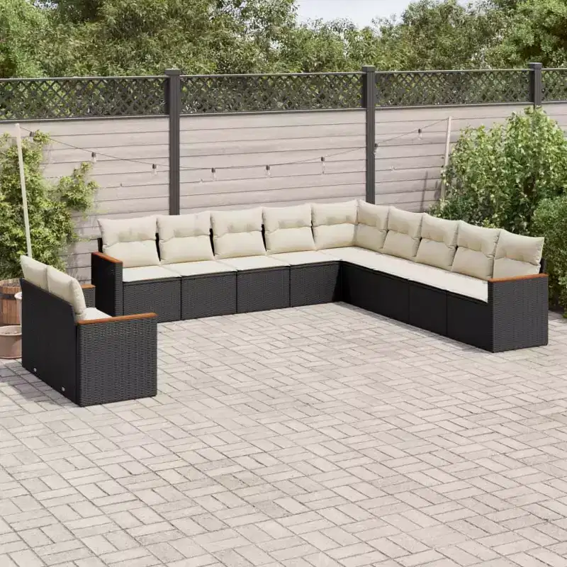 vidaXL Flexible Modular Garden Sofa Set with Cushions in Different Colors