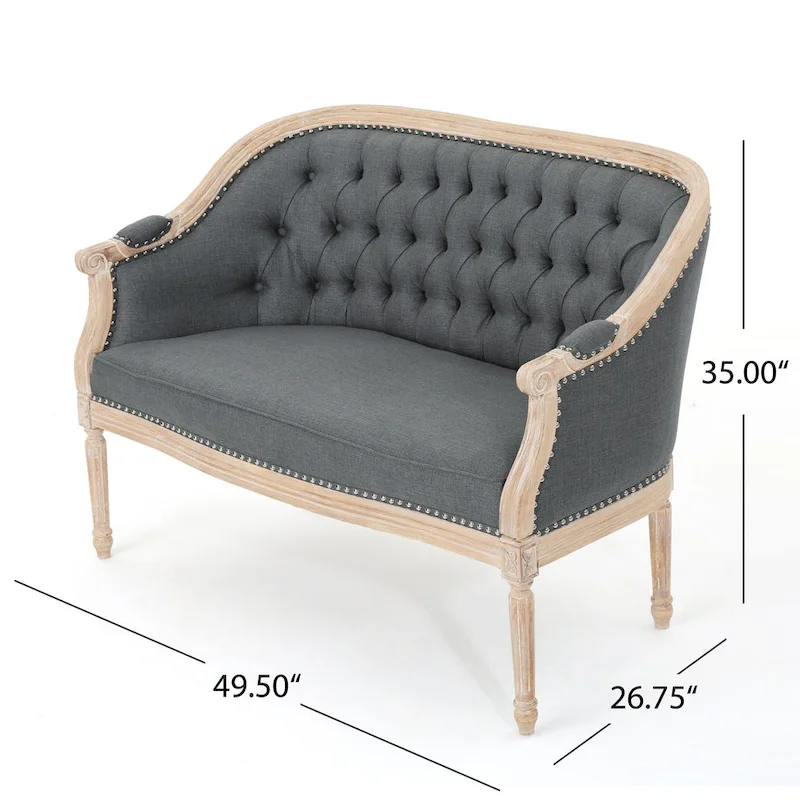 Faye Tufted Upholstered Loveseat by