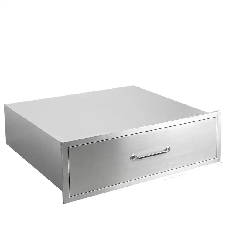 Outdoor Kitchen Drawers, Chest of Drawers, Stainless Steel BBQ Drawer, Built-in Drawer for Outdoor Kitchen BBQ Islands, Fully Assembled