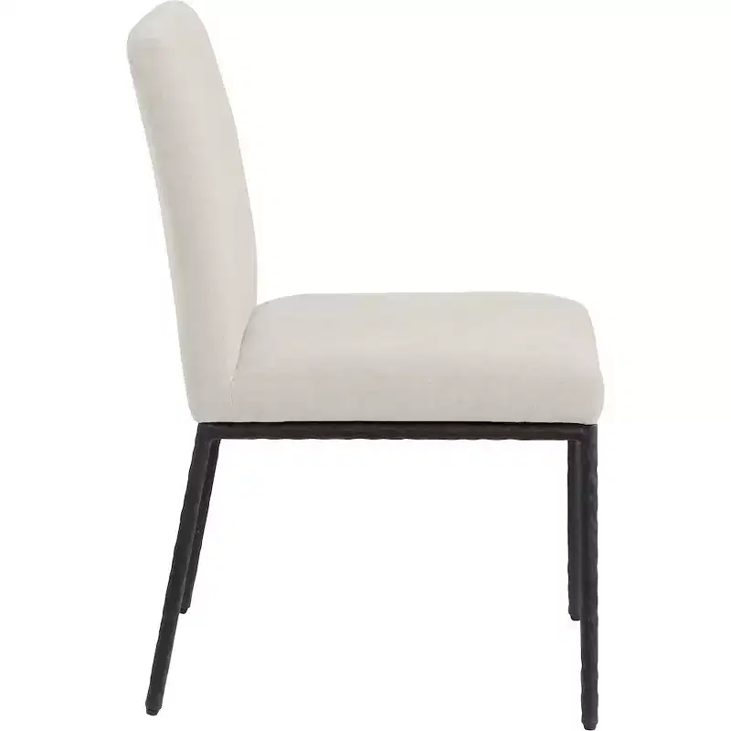 Meridian Furniture,Reeves Chenille Fabric Dining Chair, Set of 2