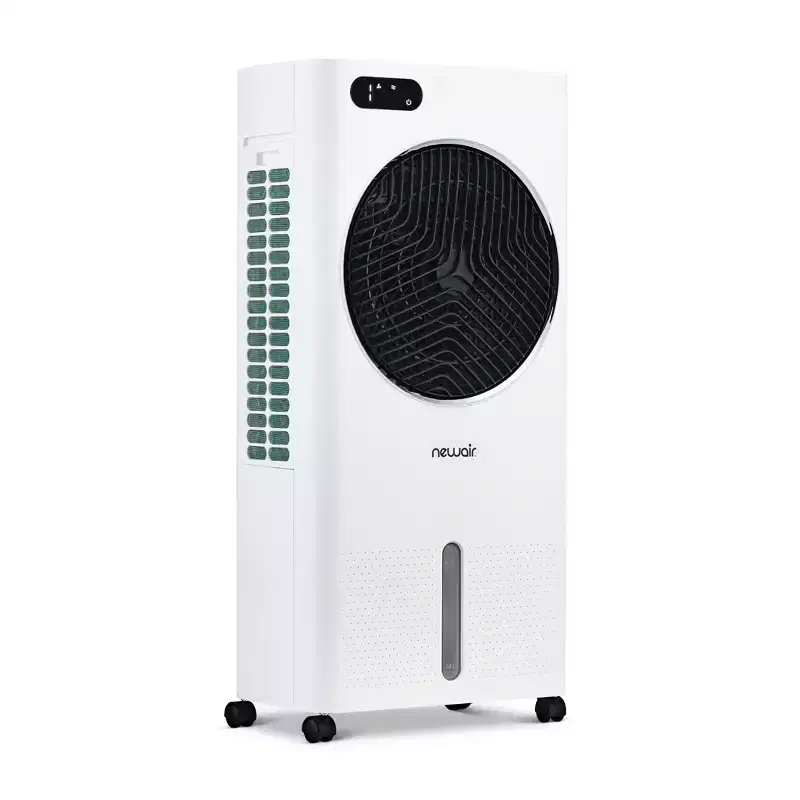 Newair Evaporative Air Cooler and Portable Cooling Fan, 1600 CFM AC Swamp Cooler, Top Loading Ice Chamber, 3.16 Gallon Removable Water Tank
