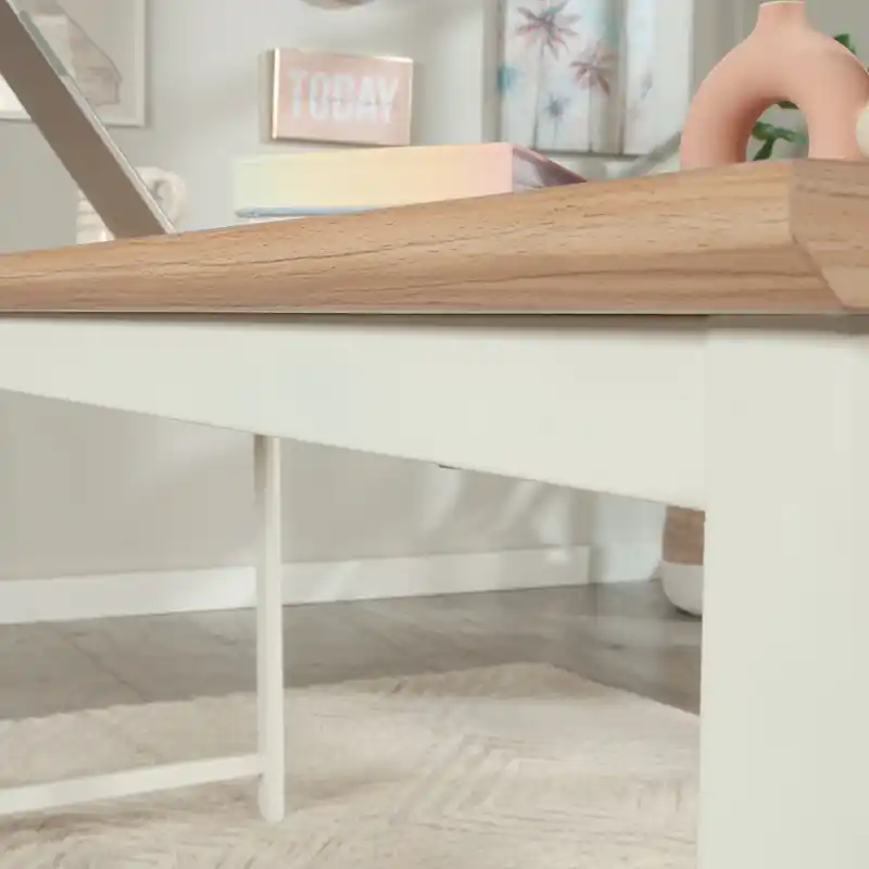 Bergen Circle 71.10 Commercial Grade Table Office Desk - Natural Wood