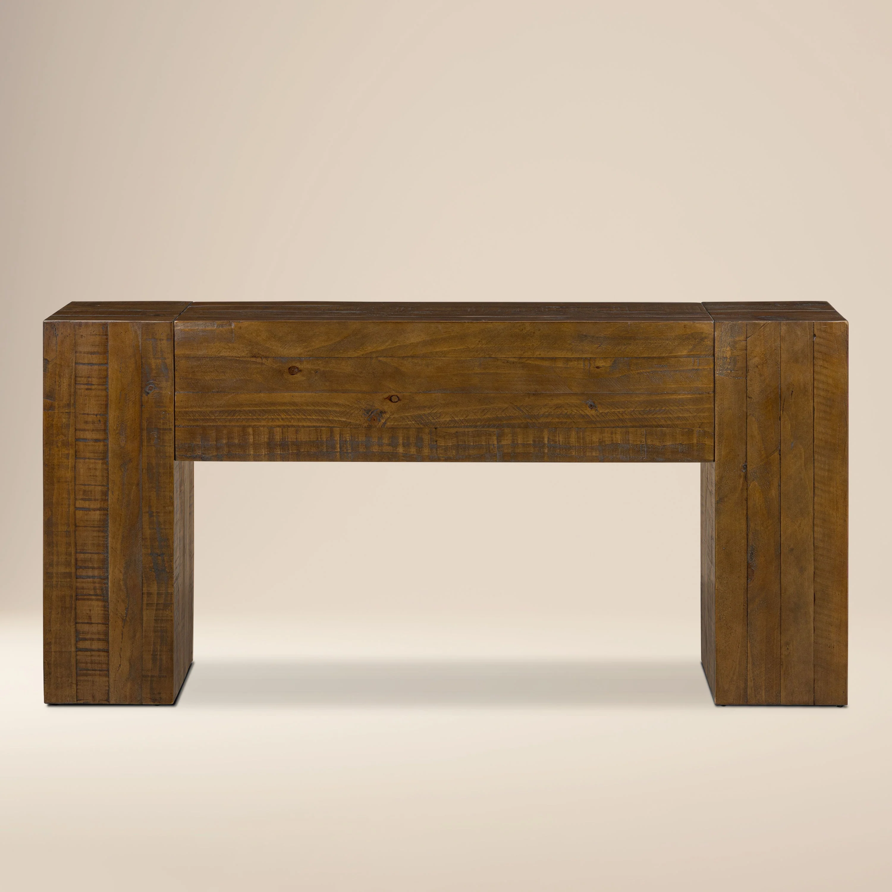 Modern Walnut Walnut Wood Console Table for Entryway or Living Room