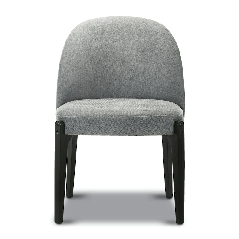 Poly & Bark Pietta Dining Chair (Set of 2) - Durable Fabric with Solid Wood Legs