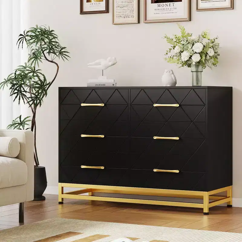 6-Drawer Tall Chest Dresser - Space-Saving Storage with Soft-Close Drawers & Anti-Tip