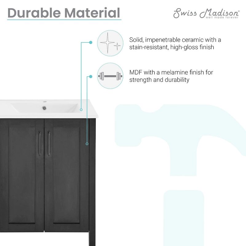 Avallon 24 Bathroom Vanity in Matte Black