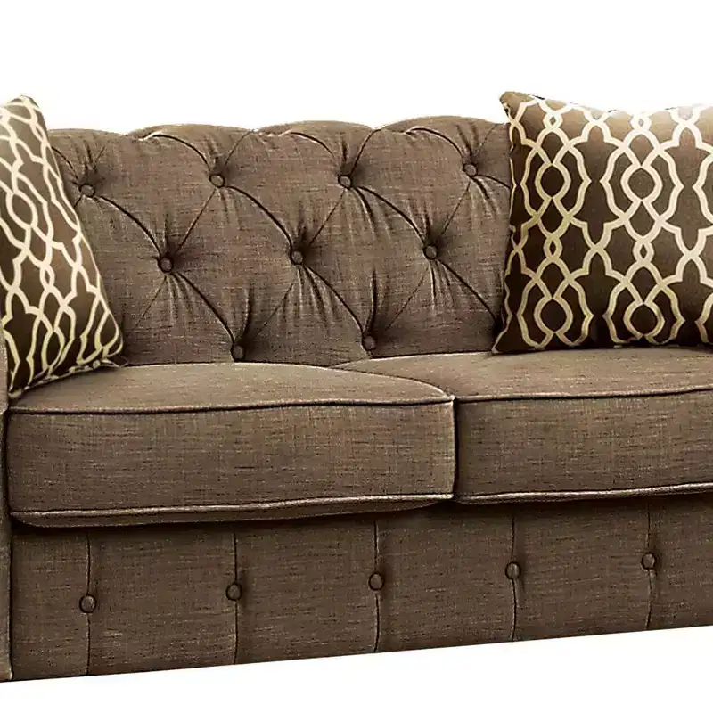 Acme Furniture Aurelia Sofa Brown Linen