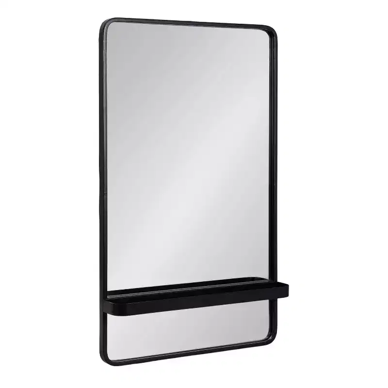 Kate & Laurel All Things Decor Estero Wall Rectangle Mirror with Shelf