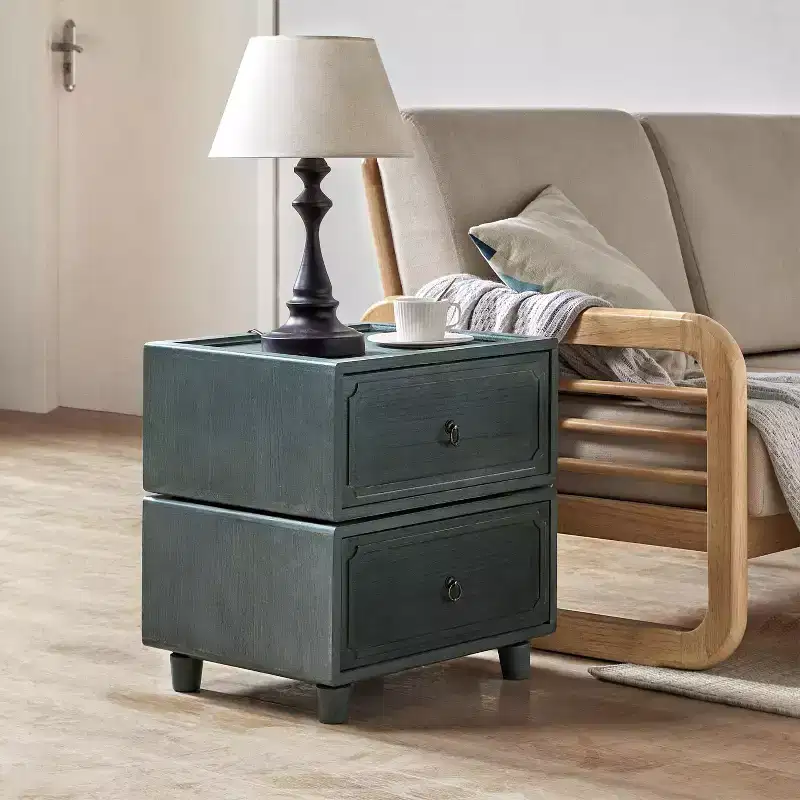 Leo 2 - Drawer End Table With Modular Design| ART OF LIVING DESIGNS-BLACK
