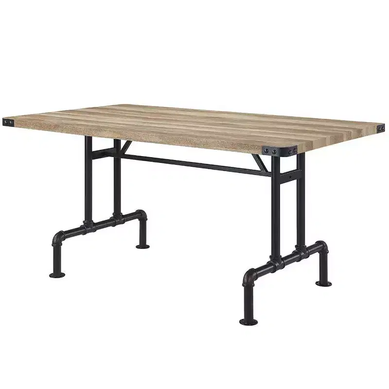 Edina 64 Dining Tables Oak and Sandy Black - Acme Furniture