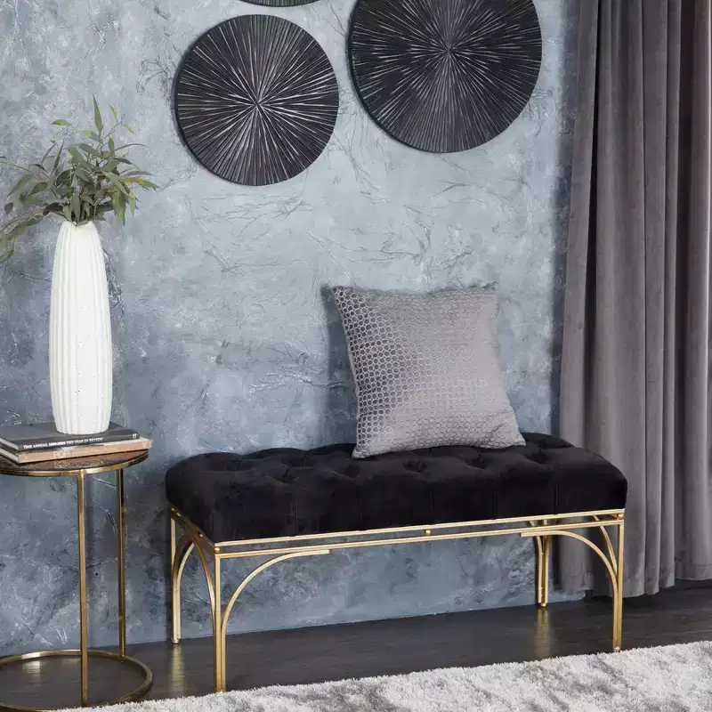 Rectangular Glam Velvet Bench