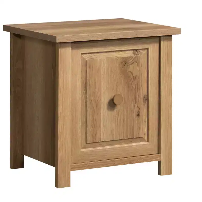 GDFStudio Harlan Farmhouse Nightstand with Hidden Storage