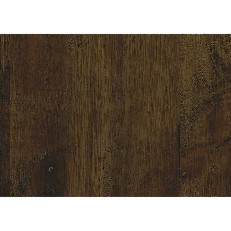 32 Inch Square Cocktail Coffee Table with 2 Drawers, Brown Wood, Black Legs
