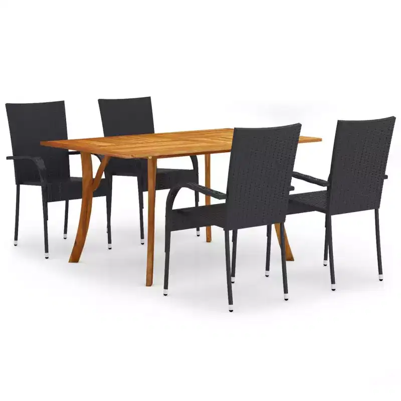 vidaXL Patio Lounge Set 10 Piece Sectional Sofa with Cushions Solid Wood Pine