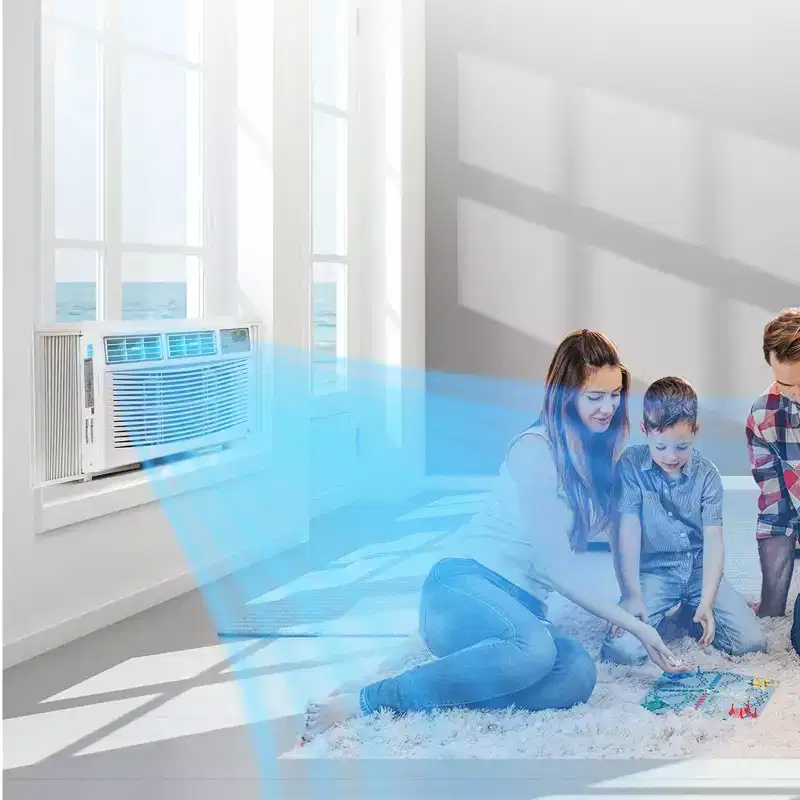 App & Remote Controlled Window AC: 10K BTU Unit for Windows, Cools Rooms Up to 450 Sq.Ft. Ideal with Sleep and Programmable Timer Modes