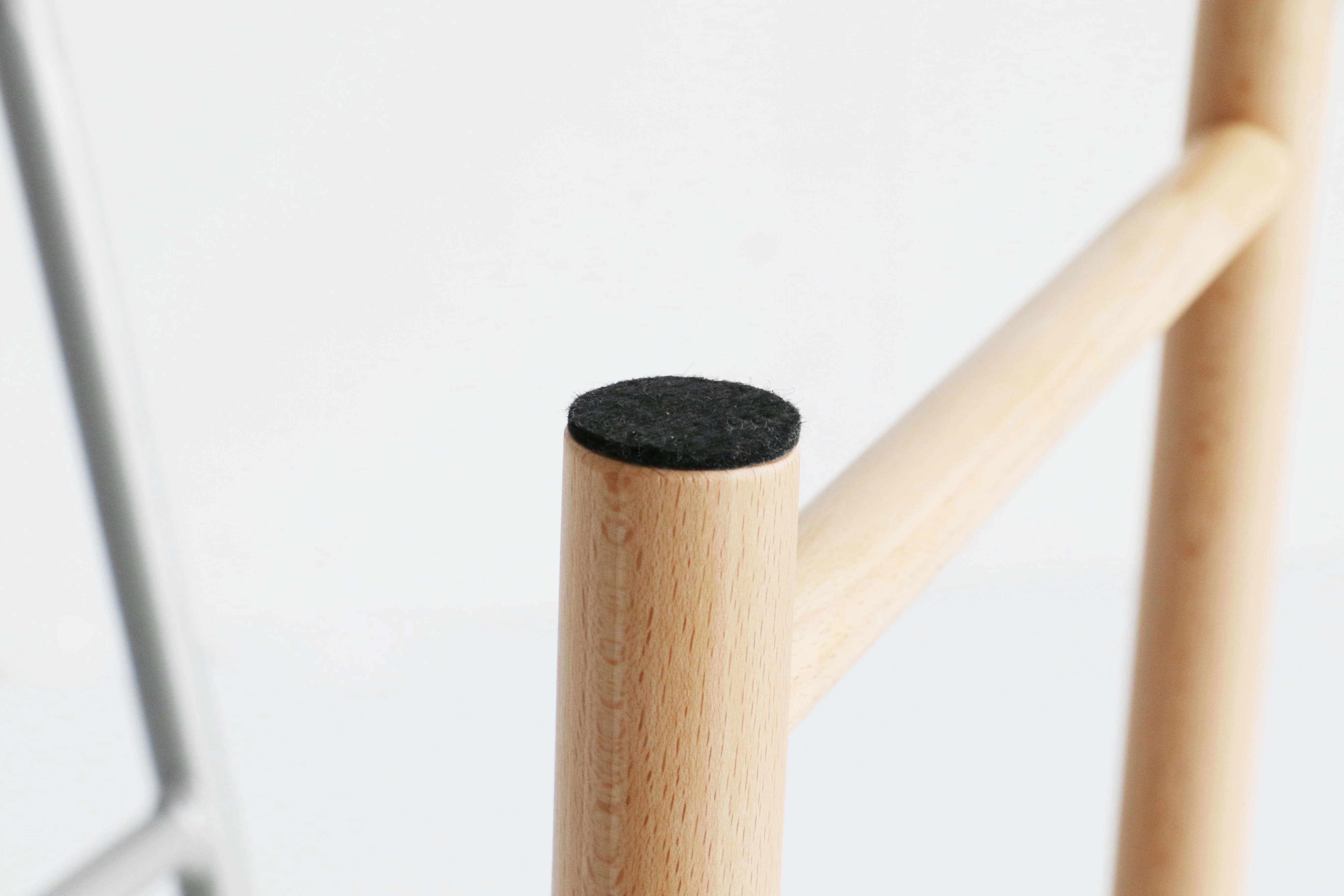 Gray Low Upholstered Stool