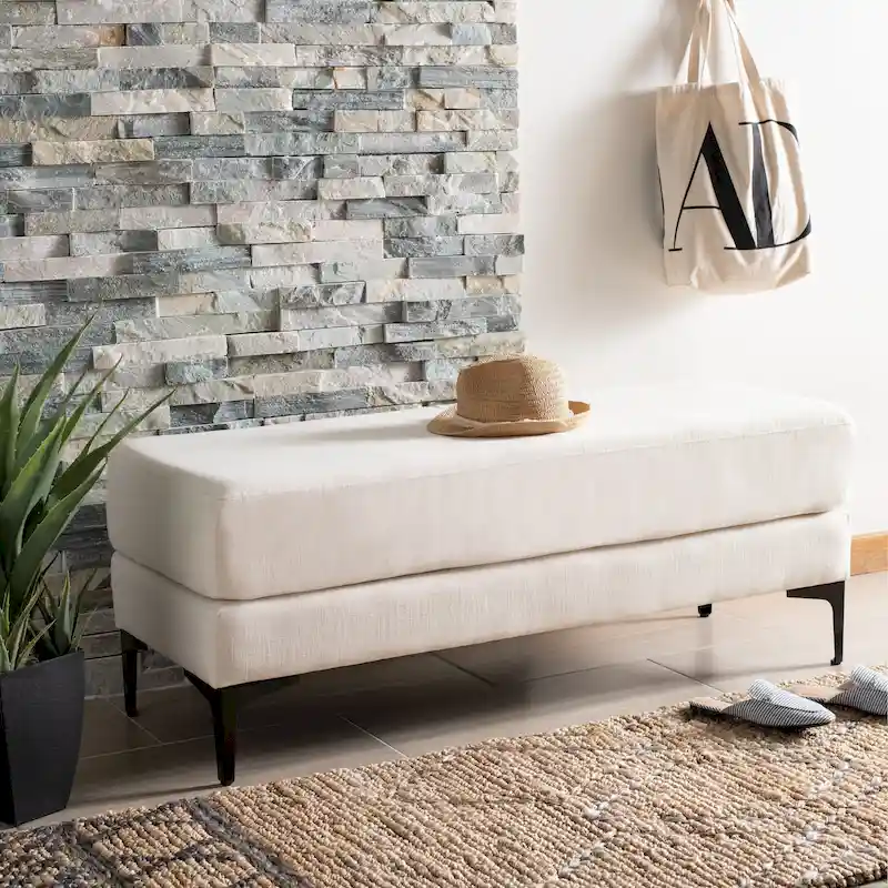 SAFAVIEH Roena Rectangular Bench - 48 x 18 x 18 - 48Wx18Dx18H